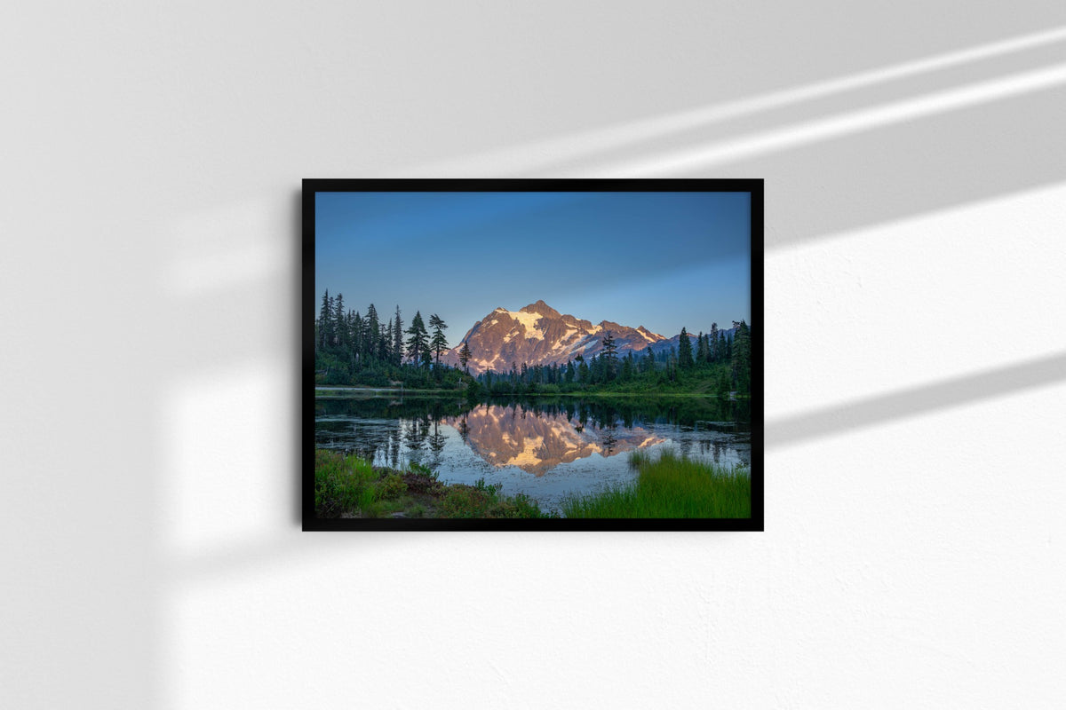 Mount Shuksan Landscape – black frame, no mat