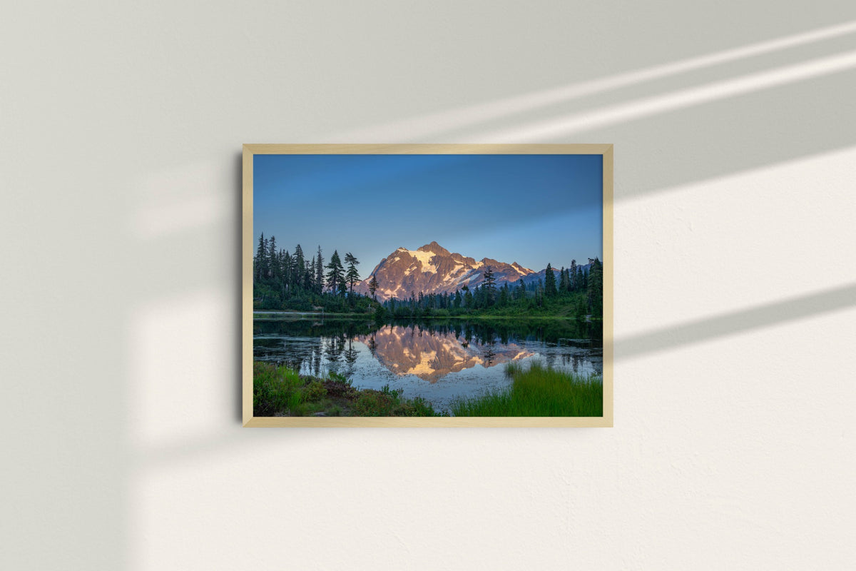 Mount Shuksan Landscape – natural frame, no mat