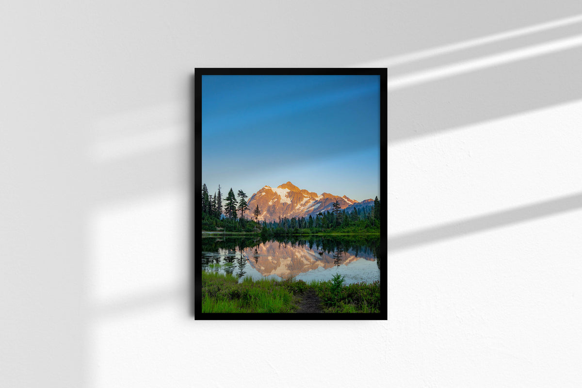 Mount Shuksan Summer, black frame without mat