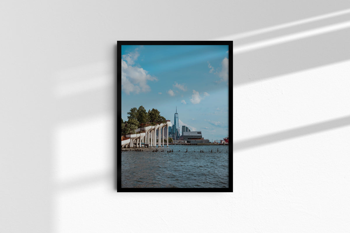 One World Trade Center from the Hudson, black frame without mat
