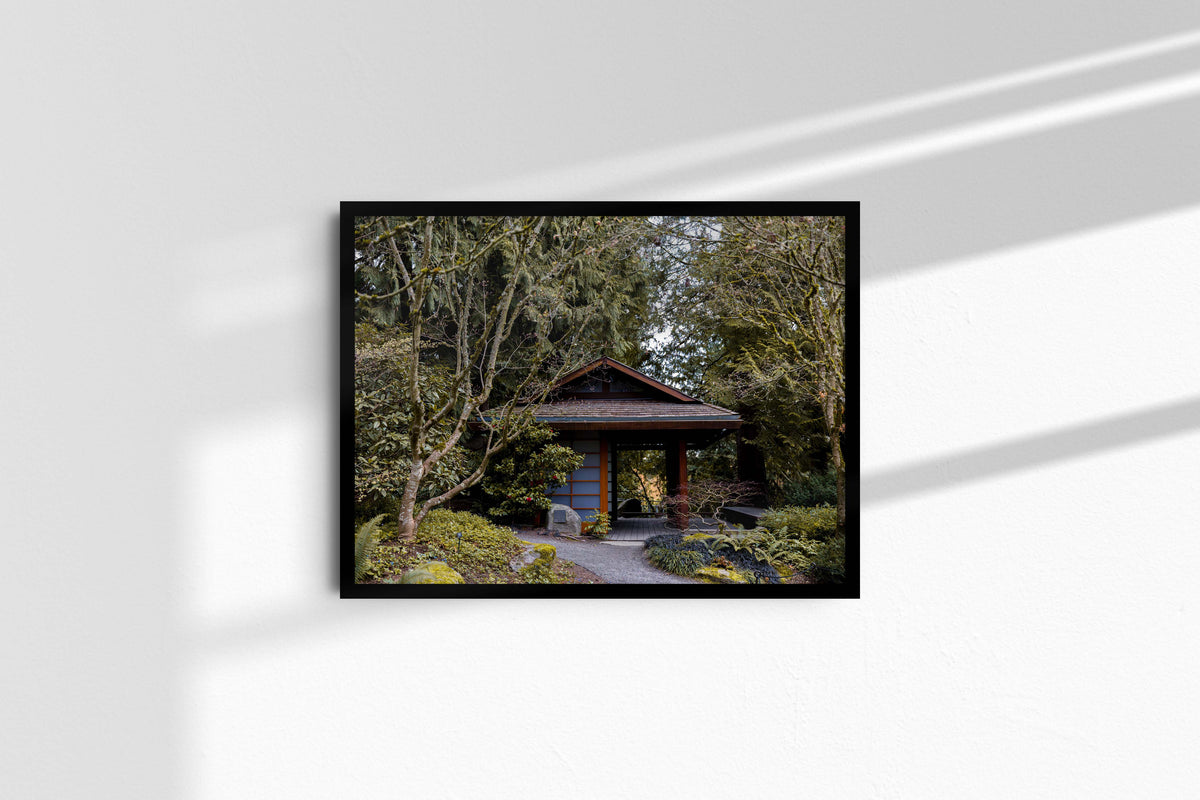 The tea house, black frame without mat
