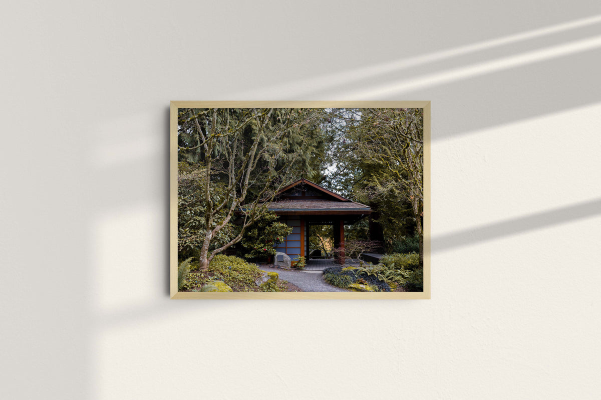 The tea house, natural frame without mat
