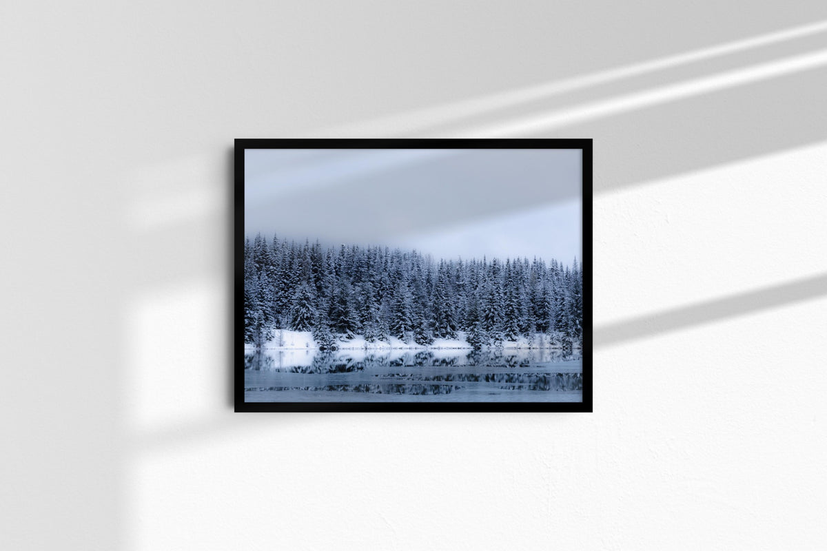 Winter Reflection – black frame, no mat